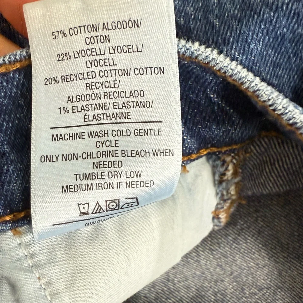 HUDSON Women’s High Rise Cargo Wide Leg Denim Jeans Blue 27 NWT - Picture 15 of 16